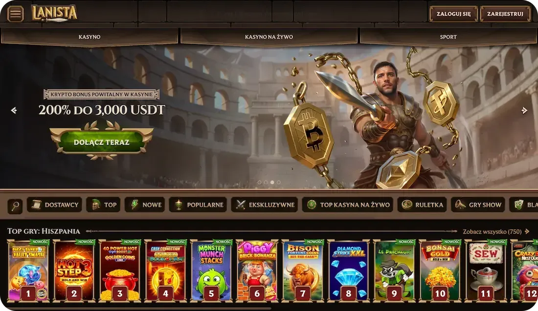 lanista casino site